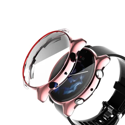 All-Around Soft TPU Electroplating Shockproof Protective Cover for Huami Amazfit GTR3/GTR3 Pro - Pink