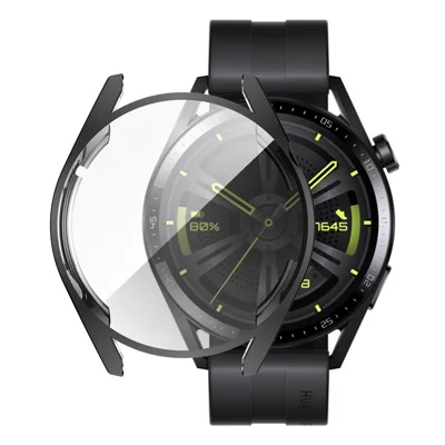 Anti-scratch Electroplating TPU Protective Watch Case Protector Cover for Huawei Watch GT 3 42mm - Black
