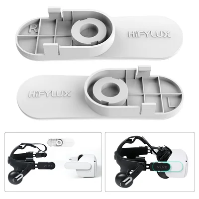 Hifylux Q2-AF4 VR Adaptador de Áudio do Fone de Ouvido Conector de Banda de Cabeça Para Htc Vive Adaptadores de Faixa de Cabeça Kit de Correção Para o Oculus Quest 2