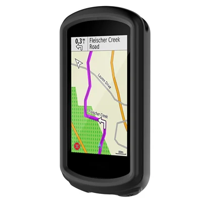 For Garmin Edge 1030 Plus/1030 Soft Silicone Case Bike GPS Computer Protective Cover - Black