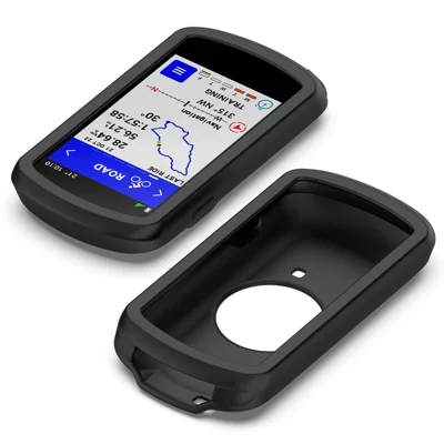 Für Garmin Edge 1040 Kratzfeste weiche Silikonhülle Fahrrad GPS-Computer Schutzhülle - Schwarz