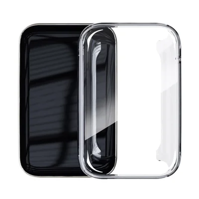 ENKAY HAT PRINCE For Xiaomi Mi Band 7 Pro Full Body Protection Soft TPU Clear Watch Case Anti-fall Protective Cover with TPU Screen Film