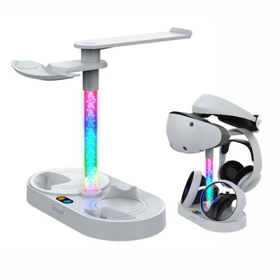 IPEGA PG-P5V001 RGB-Ladehalterung für PS5 VR-Headset, Ladestation für zwei Controller