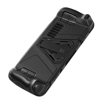 AOLION AL-ST1005 For Steam Deck Protective Case PC+TPU Shockproof Game Console Shell with Alloy Kickstand