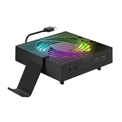 AOLION ALXB223501 RGB Cooling Fan for Xbox Series X Console Cooler with USB2.0 Interface, Handle Hooks