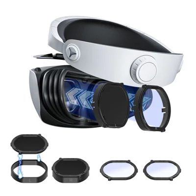 Kit d'accessoires de protection d'objectif léger DEVASO pour casque PS VR2 Anneau de protection anti-rayures