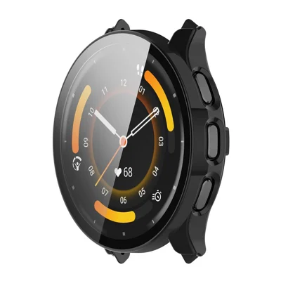 Étui ENKAY Hat Prince pour montre Garmin Venu 3 avec film en verre trempé HD - Noir
