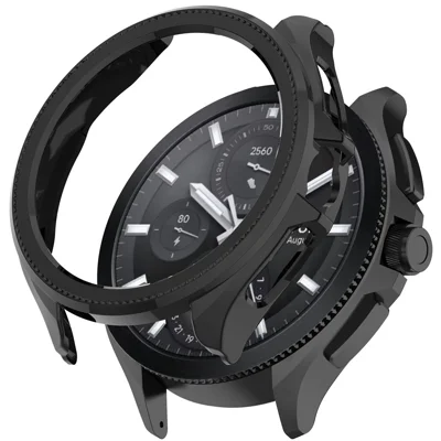 For Xiaomi Watch 2 Pro Protective Frame Hard PC Hollowed-out Watch Cover - Black