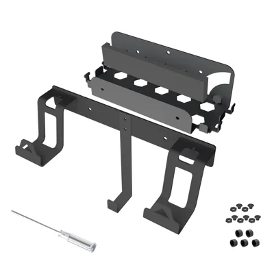 JYS JYS-NS252 For Nintendo Switch / Switch OLED Game Console Controller Headset Wall Mount Kit 2-in-1 Bracket - Black