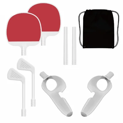 JYS JYS-MQ009 Adattatore per racchetta da ping pong, club da golf, impugnature per controller, manico a bastone per Meta Quest 3 / 3S, accessori