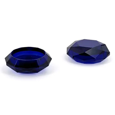 KJH NS-052 2PCS For Nintendo Switch / Switch Lite Acrylic Joystick Thumb Stick Grip Cap - Transparent Blue