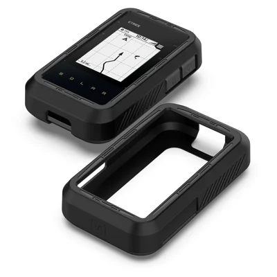 Silicone Protective Case for Garmin eTrex Solar Bicycle Computer Sleeve - Black