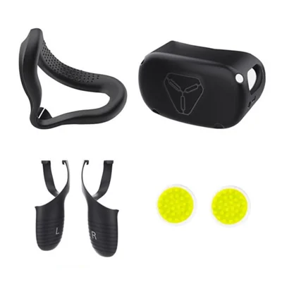 KJH OQ2-003 5-in-1 Silicone Cover Rocker Cap for Oculus Quest 2 VR Headset and Controller