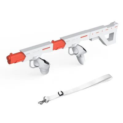 DEVASO For Meta Quest 3 VR Magnetic Suction Gunstock Game Controller Holder - White
