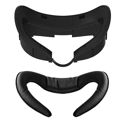 HIBLOKS For Quest3 VR Headset Face Mask Sweatproof Face Cushion Breathable VR Mask Cover - Mask+Leather Cotton