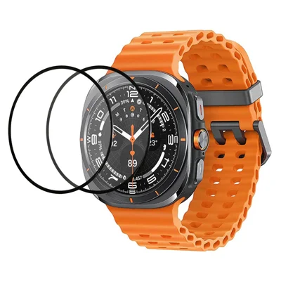 2 stk. til Samsung Galaxy Watch Ultra 47 mm HD Clear skærmprotector Silkeprintet tempersglasfilm