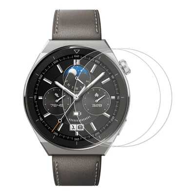 Voor Huawei Watch GT 5 46mm 2 stuks Screenprotector ENKAY HAT PRINCE 9H Hoog aluminium-silicium glasfolie - Transparant