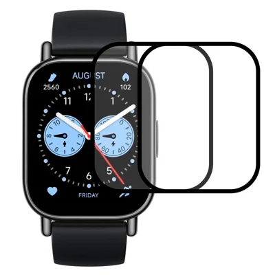 2Pcs / Pack For Xiaomi Redmi Watch 5 Lite Watch Screen Protector HD Clear PMMA Film (Black Edge) - Black