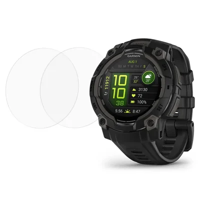 2Pcs For Garmin Instinct 3 45mm Screen Protector Tempered Glass 2.5D HD Watch Screen Film