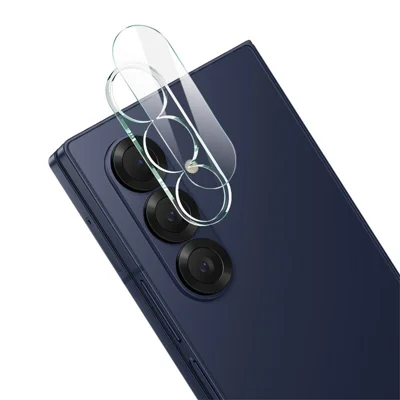 IMAK لجهاز Samsung Galaxy Z Fold7 5G واقي عدسة كاميرا من الزجاج المقوى + غطاء عدسة من الأكريليك