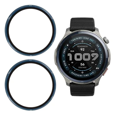 2Pcs / Pack For Huami Amazfit Balance 2 Screen Protector Smart Watch HD Clear PMMA Film (Black Edge)