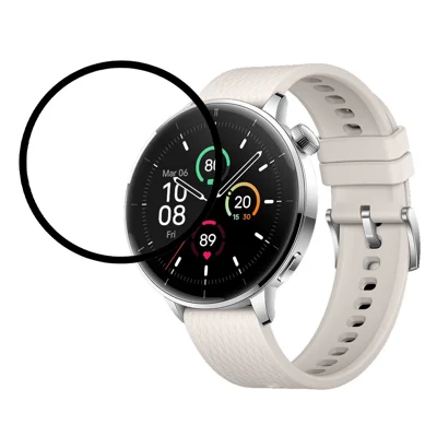 For OnePlus Watch 3 46mm Full Screen Protector Black Edge Soft PMMA Smartwatch Screen Film