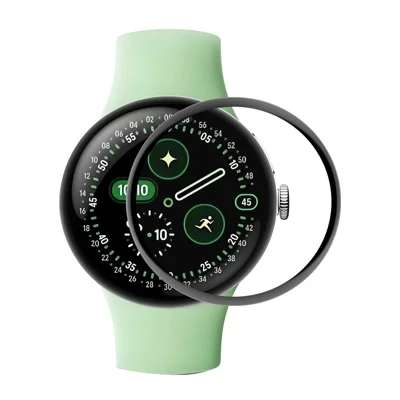 ENKAY HAT PRINCE For Google Pixel Watch 4 45mm Screen Protector   3D Curved PC + PMMA Ultra Clear Film - Transparent