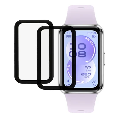 2Pcs  /  Pack For Huawei Band 11 Screen Protector Smart Watch HD Clear PMMA Film - Black