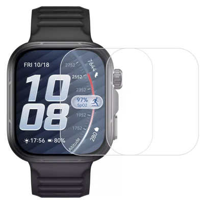 قطعتان لحماية شاشة Huawei Watch Fit 5 Pro، غشاء شفاف من مادة TPU - شفاف
