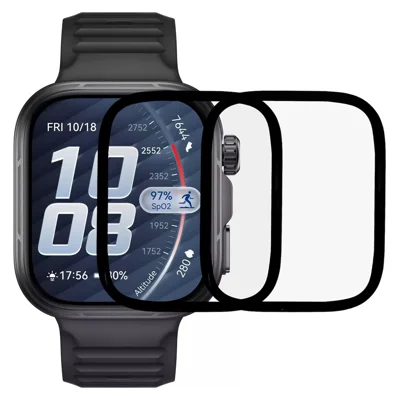 2Pcs  /  Pack For Huawei Watch Fit 5 Pro Screen Protector Smart Watch HD Clear PMMA Film - Black