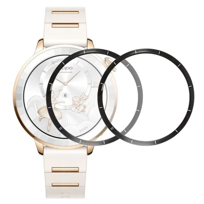 2Pcs  /  Pack For Oppo Watch X3 Mini Screen Protector Smart Watch HD Clear PMMA Film - Black