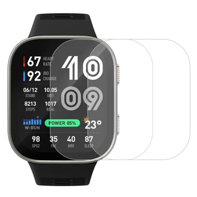 2 stuks voor Huami Amazfit Bip Max schermbeschermer Gehard glas 2.5D HD horloge schermfolie - Transparant