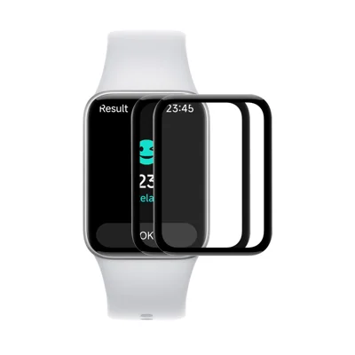 HAT PRINCE pour Xiaomi Smart Band 10 Pro 2 pièces Protecteur d'écran ENKAY en film ultra-clair courbé en 3D en PC + PMMA - Noir