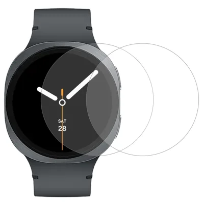 2 Stk. Für Samsung Galaxy Watch9 44mm Displayschutz Aus Gehärtetem Glas 2.5D HD Uhrenschutzfolie - Transparent
