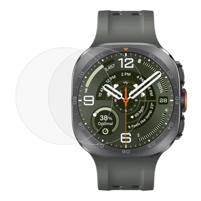 2 stk. til Samsung Galaxy Watch Ultra2 47 mm Skærmbeskytter, Hårdet Glas 2.5D HD Skærmfilm - Gennemsigtig