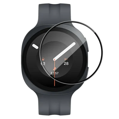 RURIHAI For Samsung Galaxy Watch9 44mm PMMA Screen Protector 3D Full Glue Watch Screen Film - Black