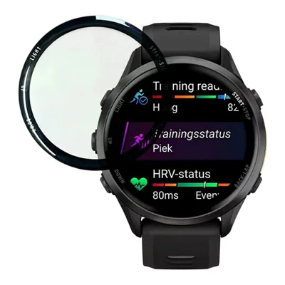 WANLONFENG for Garmin Forerunner 970 Screen Protector 3D Curved PC Edge PMMA Watch Screen Film - Transparent