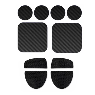 1 Set For Steam Controller (2nd generation) Controller Carbon Fiber Texture PVC Skin Stickers Waterproof Wear Resistant - Black