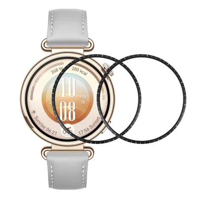 2Pcs / Pack For Huawei Watch GT 7 46mm Screen Protector Smart Watch HD Clear PMMA Film - Black