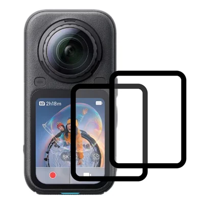 2 шт. / упаковка, защитная пленка для Insta360 X6, защита экрана экшн-камеры, прозрачная пленка из полиметилметакрилата HD — черная