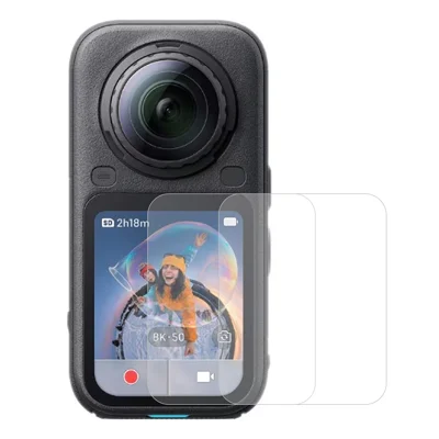 2 шт. для Insta360 X6 экранные протекторы из термопластичного полиуретана, защитная пленка для экшн-камеры, устойчивая к царапинам — прозрачная