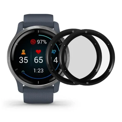 2PCS/Pack PMMA Protector de reloj Covering Guard Films completo de pantalla para Garmin Venu 2