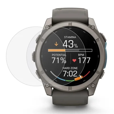 2Pcs For Garmin Fenix 9 51mm Watch Screen Protector Clear TPU Film - Transparent
