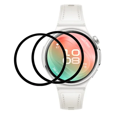 2Pcs / Pack For Huawei Watch 6 42mm Screen Protector Smart Watch HD Clear PMMA Film - Black