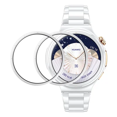 2Pcs / Pack For Huawei Watch 6 Pro 43mm Screen Protector Smart Watch HD Clear PMMA Film - Black