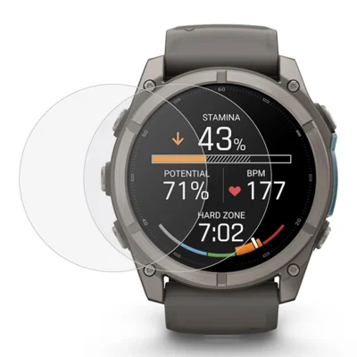 2Pcs For Garmin Fenix 9 51mm Screen Protector Tempered Glass 2.5D HD Watch Screen Film