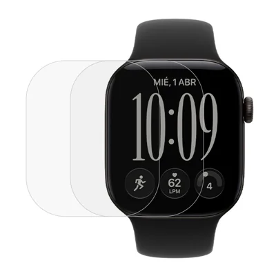 2Pcs For Apple Watch Series 12 42mm Watch Screen Protector Clear TPU Film - Transparent