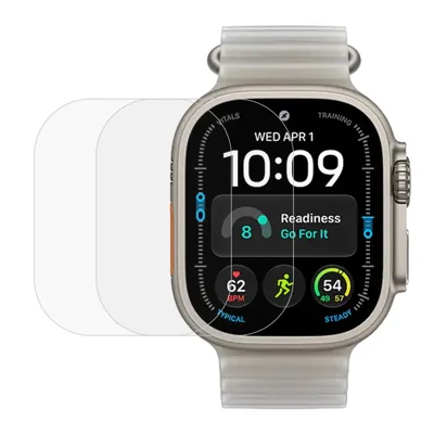 2Pcs for Apple Watch Ultra 4 49mm Screen Protector Tempered Glass 2.5D HD Watch Screen Film
