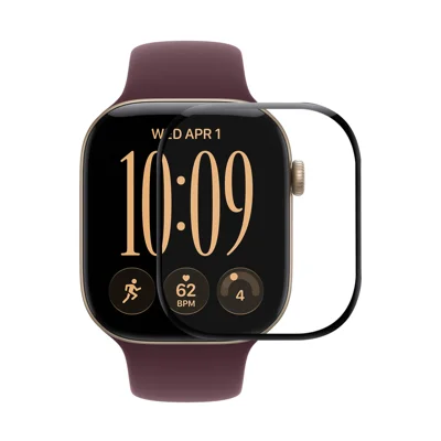 HAT PRINCE for Apple Watch Series 12 42mm Screen Protector ENKAY  3D Curved PC + PMMA Ultra Clear Film - Transparent