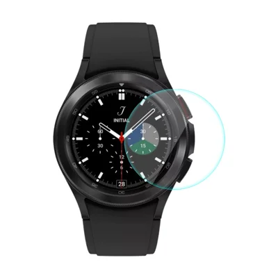 ENKAY HAT PRINCE 2.15D Arc Edges 9H Hardness HD 0.2mm Tempered Glass Screen Protector für Samsung Galaxy Watch4 Classic 46mm